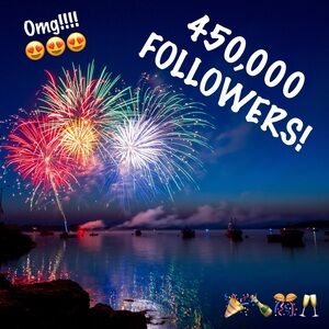 450 THOUSAND FOLLOWERS!!!! 💃🏼🍻🍾🥂🎈🎉🎊